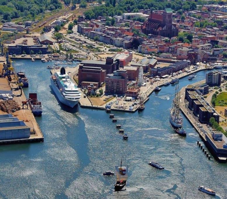 Historischer Ohlerich Speicher Hafen Wismar Ap.18 외부 사진